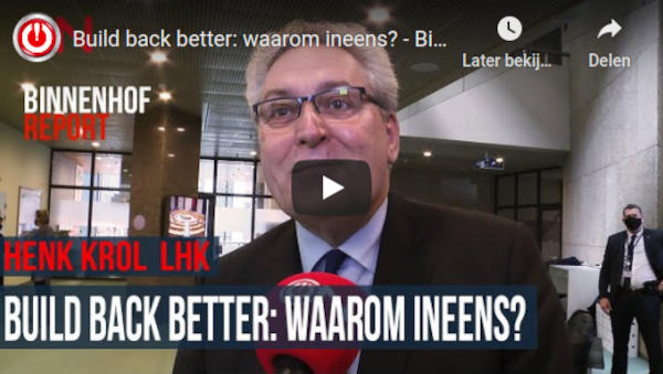 Build Back Better: Waarom ineens?